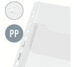 Harmonica showtas Leitz Premium met bovenklep copy safe PP A4  glashelder 5 stuks