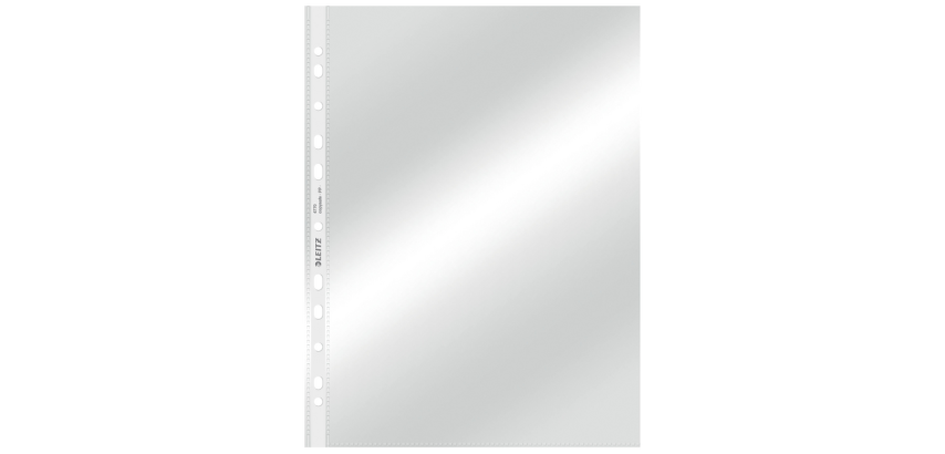 Pochette Leitz Premium Standard Copy safe A4 PP 0,08mm transparent 100 pièces
