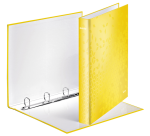 Classeur Leitz WOW A4 Maxi 4 anneaux méc-D 25mm jaune