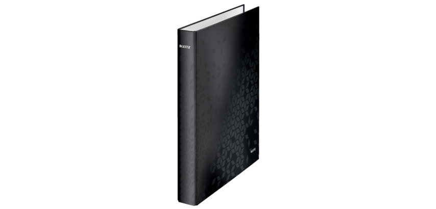 Leitz WOW A4 Maxi 4-Ring Binder D-Ring 25mm Black