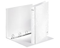 Classeur Leitz WOW A4 Maxi 4 anneaux méc-D 25mm blanc