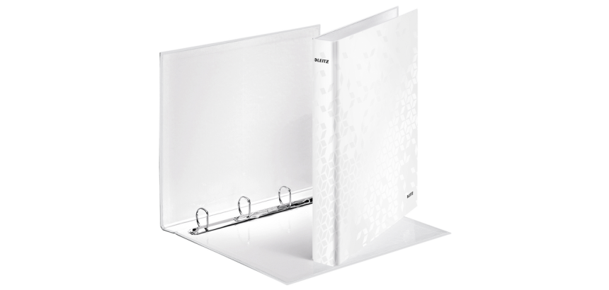 Leitz WOW Ordner A4 Maxi 4-Ring-Mechanik-D 25mm weiß