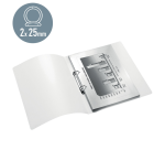 Ringband Leitz WOW A4 2-rings O-mechaniek 25mm PP wit