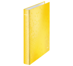 Classeur Leitz WOW A4 Maxi 2 anneaux méc-D 25mm jaune