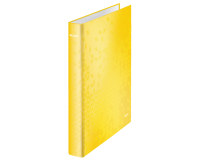 Classeur Leitz WOW A4 Maxi 2 anneaux méc-D 25mm jaune