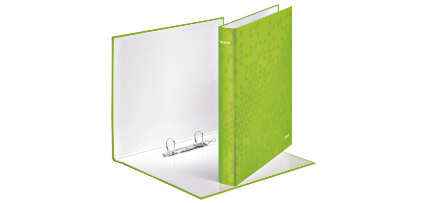 Leitz WOW A4 Maxi Binder 2 D-Rings 25mm Green