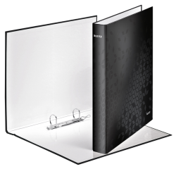 Classeur Leitz WOW A4 Maxi 2 anneaux méc-D 25mm noir
