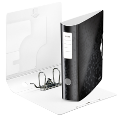 Classeur à levier Leitz WOW 180° Active A4 82mm PP noir