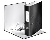 Ordner Leitz Wow 180° gelamineerd 80mm A4 zwart