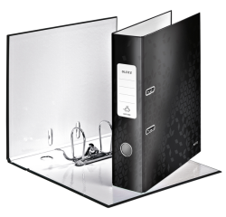 Classeur à levier Leitz WOW 180° A4 85mm laminé noir
