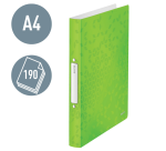 Ringband Leitz WOW A4 2-rings O-mechaniek 25mm PP groen