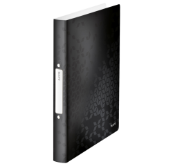 Classeur Leitz WOW A4 2 anneaux méc-O 25mm PP noir
