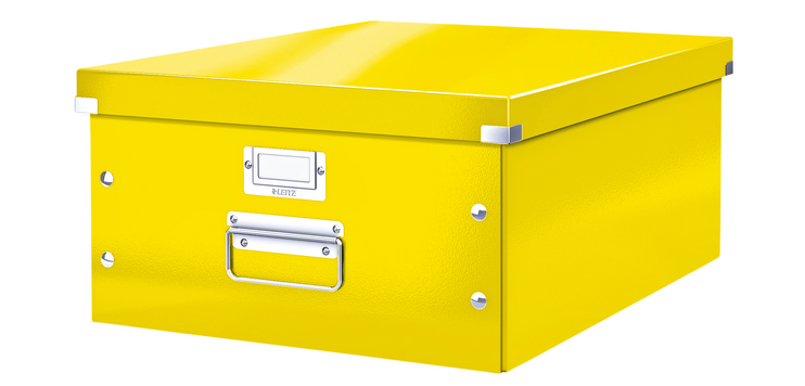 Boîte de rangement Leitz Click & Store WOW 369x200x482mm jaune