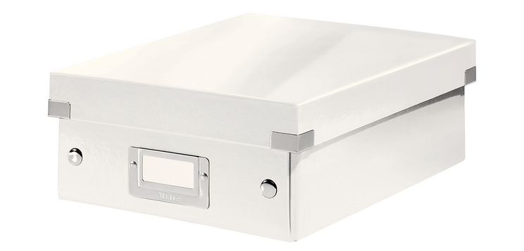 Leitz Click & Store WOW Fächerbox recycelter Karton 220x100x282mm weiß