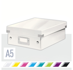 Boîte à compartiments Leitz Click & Store WOW carton recyclé 220x100x282mm blanc