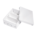 Boîte à compartiments Leitz Click & Store WOW carton recyclé 220x100x282mm blanc