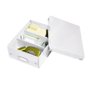 Boîte à compartiments Leitz Click & Store WOW carton recyclé 220x100x282mm blanc