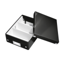 Boîte à compartiments Leitz Click & Store WOW carton recyclé 220x100x282mm noir