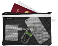 Leitz WOW Pochette, L, 2 compartiments, noir