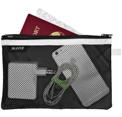Leitz WOW Etui, L, 2 vakken, zwart