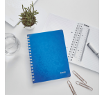 Leitz WOW A5 Spiral Notebook Ruled 160 Pages Blue