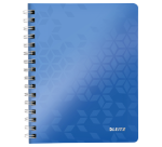 Leitz WOW A5 Spiral Notebook Ruled 160 Pages Blue