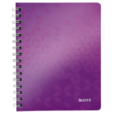 Cahier à spirale Leitz WOW A5 PP ligné violet