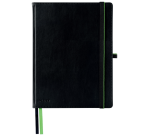 Notitieboek Leitz Complete 187x242mm lijn 160 pagina's 100gr zwart
