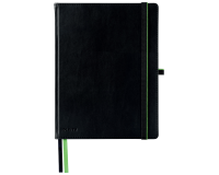 Notitieboek Leitz Complete 187x242mm lijn 160 pagina's 100gr zwart