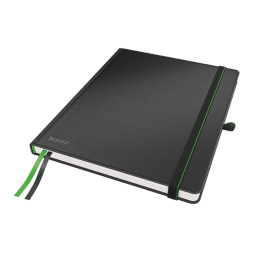 Cahier Leitz Complete 187x242mm ligné 160 pages 100g noir