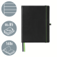 Notitieboek Leitz Complete 187x242mm lijn 160 pagina's 100gr zwart