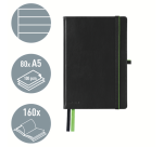 Leitz Complete Notizbuch A5 liniert 160 Seiten 100g schwarz