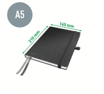 Leitz Complete Notizbuch A5 liniert 160 Seiten 100g schwarz