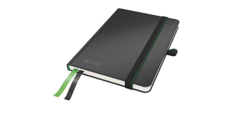 Cahier Leitz Complete A6 ligné 160 pages 100g noir