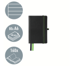 Cahier Leitz Complete A6 ligné 160 pages 100g noir