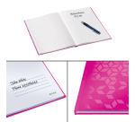 Notitieboek Leitz WOW A4 160 pagina's 90gr lijn roze