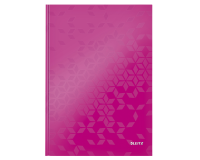 Notitieboek Leitz WOW A4 160 pagina's 90gr lijn roze
