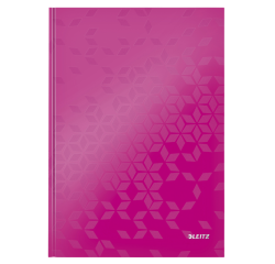 Cahier Leitz WOW A4 ligné 160 pages 90g rose
