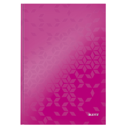 Cahier Leitz WOW A4 ligné 160 pages 90g rose