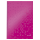 Notitieboek Leitz WOW A4 160 pagina's 90gr lijn roze