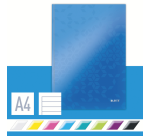 Cahier Leitz WOW A4 ligné 160 pages 90g bleu