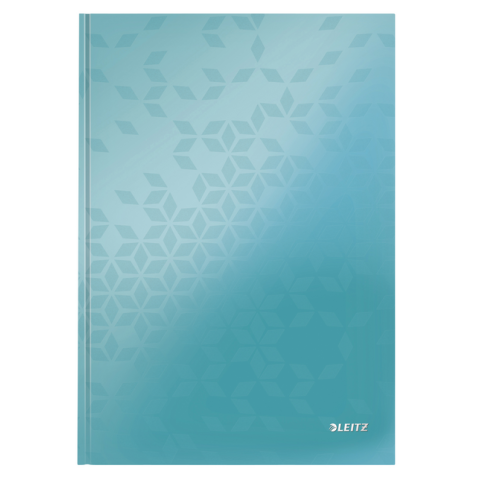 Notitieboek Leitz WOW A4 160 pagina's 90gr lijn ijsblauw