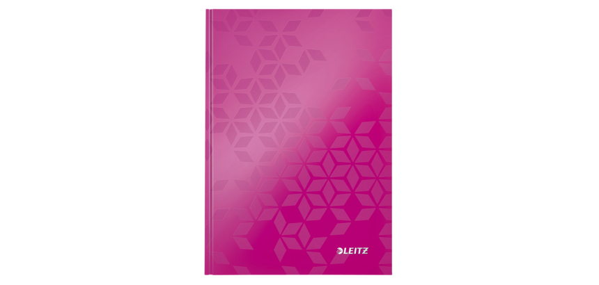 Cahier Leitz WOW A5 ligné 160 pages 90g rose