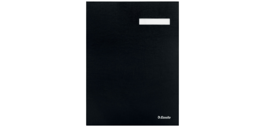 Esselte folder cardboard 20 dividers black