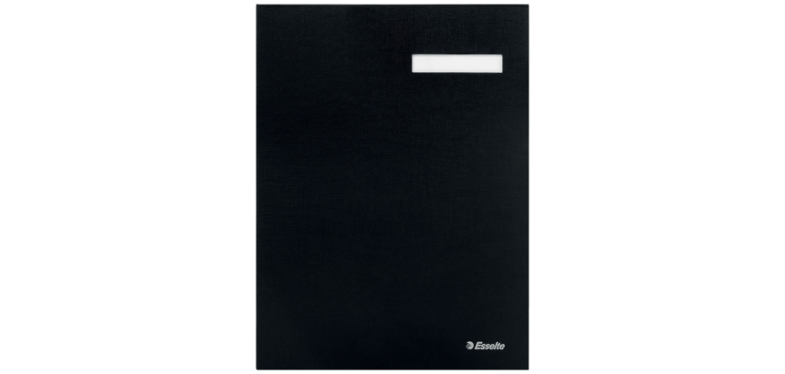 Vloeiboek Esselte 6210 karton 20 tabbladen zwart