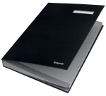 Vloeiboek Esselte 6210 karton 20 tabbladen zwart