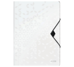 Leitz WOW A4 Elastic Folder 3 Flaps PP White