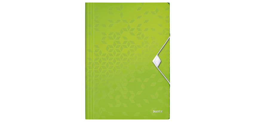 Leitz WOW Sammelmappe mit Gummizug A4, PP, grün