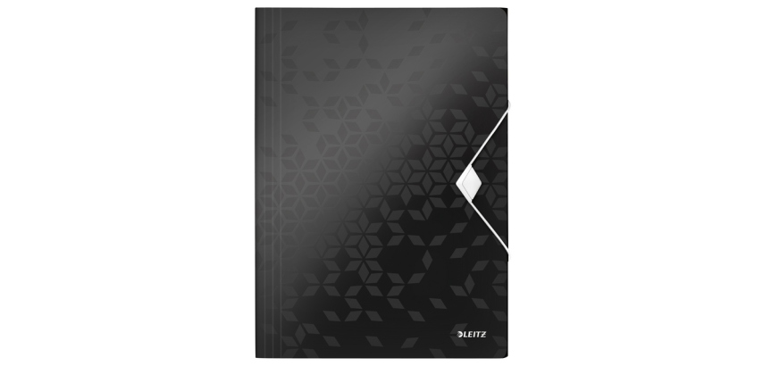 Leitz WOW Sammelmappe A4 3 Klappen PP schwarz