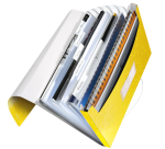 Leitz WOW Sortierer für A4 6 Fächer PP gelb